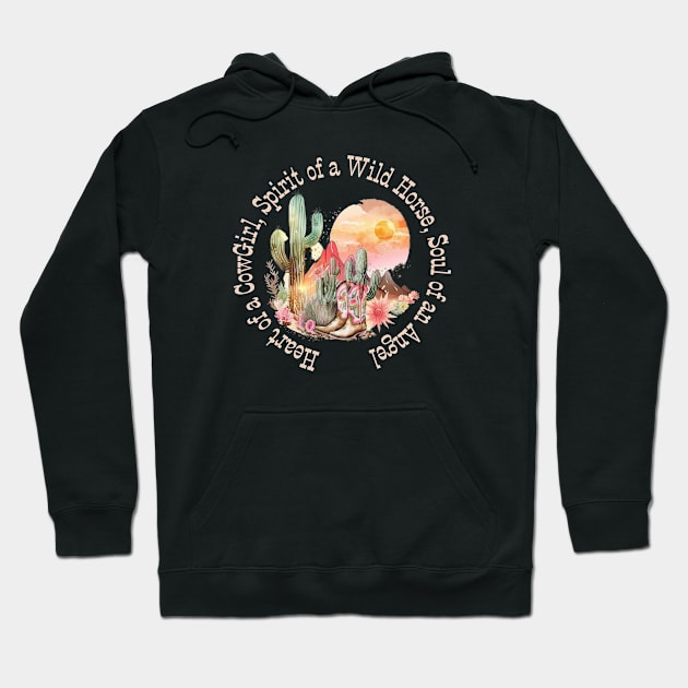 Cowgirl Design Hoodie by VikingHeart Designs